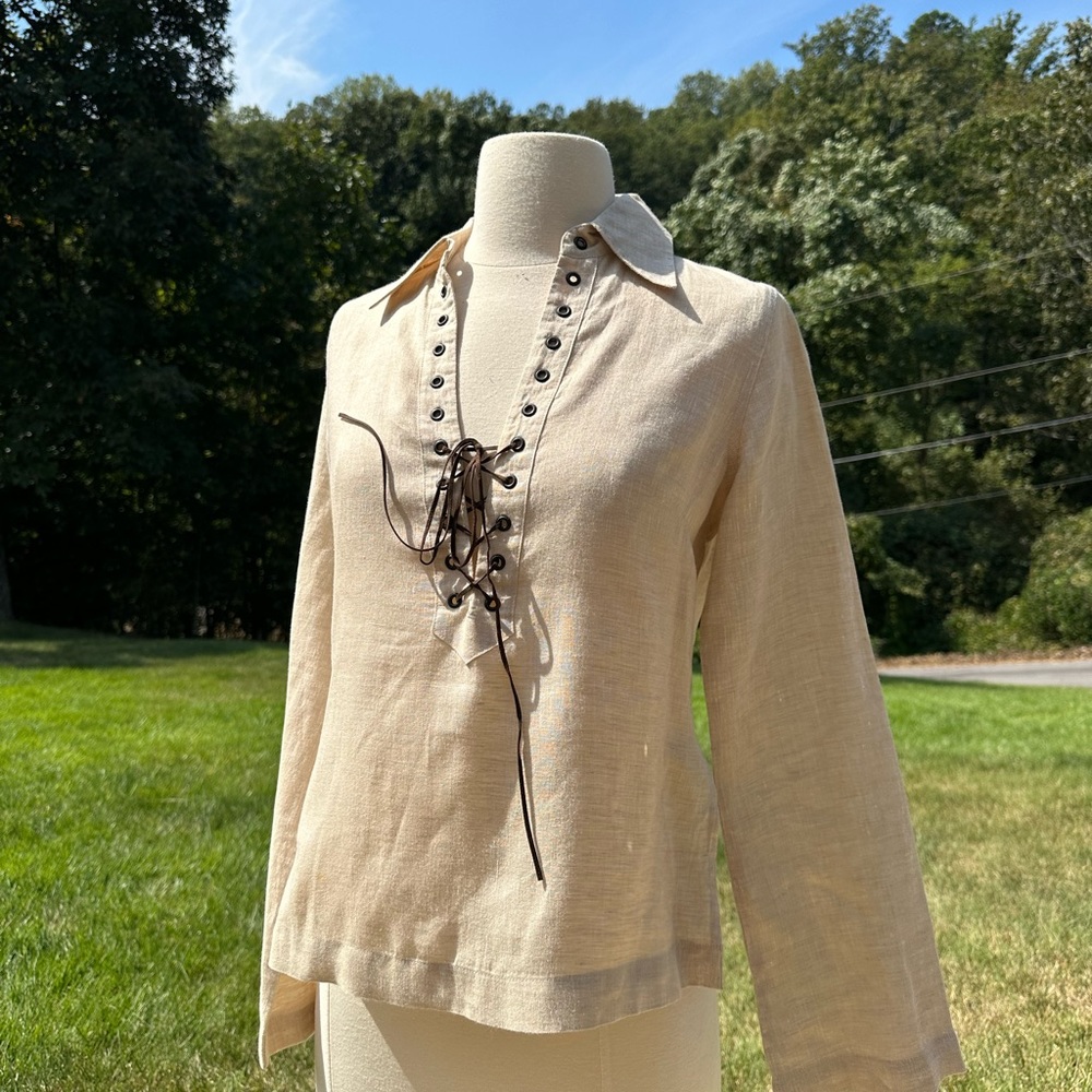Banana republic linen blouses